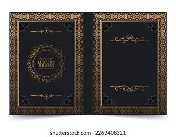 Luxury Ornamental Book Cover Design Stock Vector (Royalty Free) 2263408321 | Shutterstock