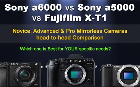 Sony a6000 vs a5000 vs Fujifilm X-T1 Comparison