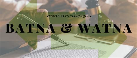 BATNA, WATNA and ZOPA: How to be the Most Effective at Negotiations - USLLS ADR Blog