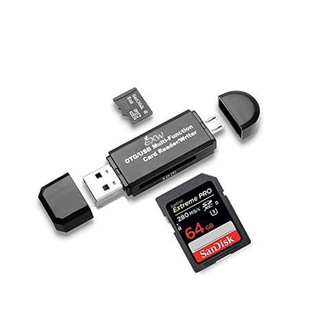 Micro USB SD Flash Memory Card Adapter Reader Smart Phone Notebook ...