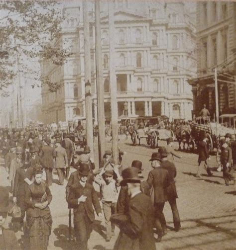 On Broadway Looking North Towards the Post Office 1898 Street Scene