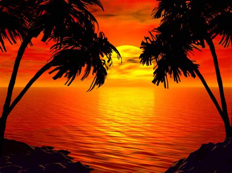 Hawaiian Sunset Wallpaper - WallpaperSafari