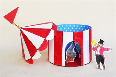 Paper Circus Tent | Kids' Crafts | Fun Craft Ideas | FirstPalette.com