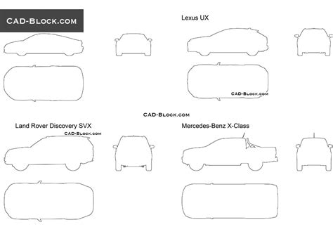 Car Outline in vector, free CAD file