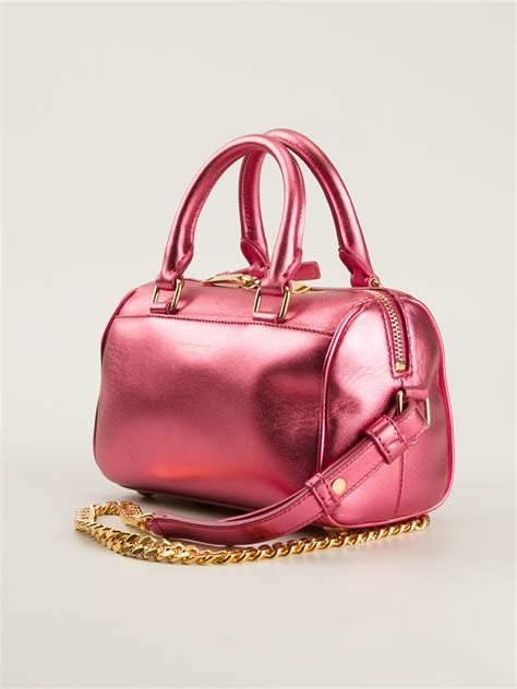 Lyst - Saint Laurent Mini Duffle Bag in Pink