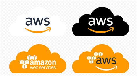 Set Of Amazon AWS Logo With Cloud | Citypng