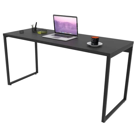 Mesa Para Escritório e Home Office Industrial Soft 150 cm F01 Preto ...