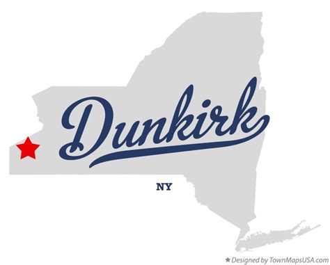 Map of Dunkirk, NY, New York