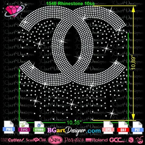 lllᐅCC Rhinestone Bling Logo - best rhinestone files