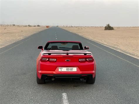 Rent Chevrolet Camaro Convertible (Red), 2020 in Dubai - Turboplus