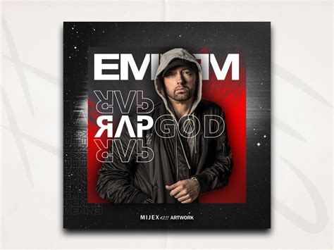 Eminem Rap God Cover Art by Amir Mijex on Dribbble