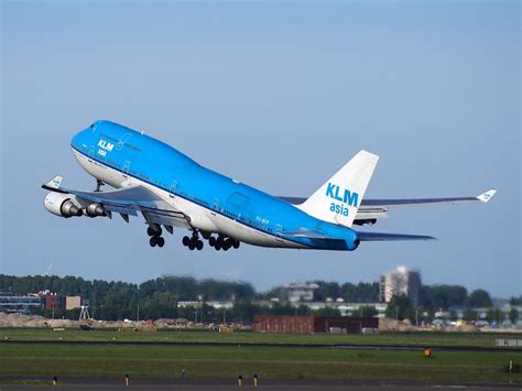 Free Photos: KLM Boeing 747-400 takeoff from Schiphol | airplot74