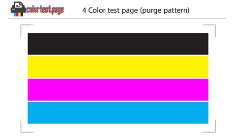 Printer Purge Sheet (PDF) | Color Test Page