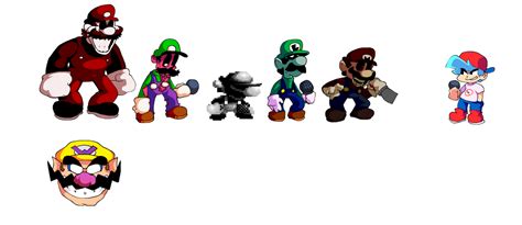 Fnf Mario Madness Remastered Characters by MrZaga64 on DeviantArt