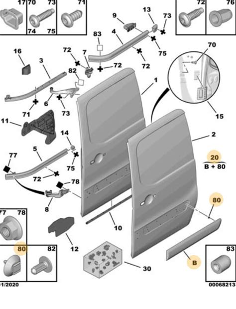 Citroen Berlingo Left Hand Sliding Door Molding | Citroen Parts