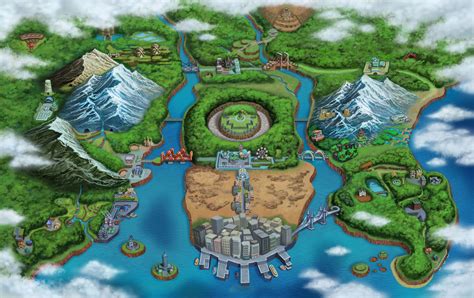 Unova Region Full Map by JcFerggy on DeviantArt