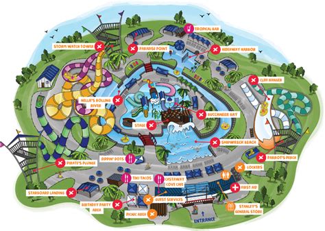 Park Map | Castaway Cove Water Park | Wichita Falls, TX