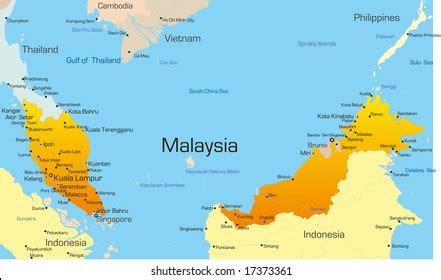 Map Of Malaysia And Neighbouring Countries - Maps of the World