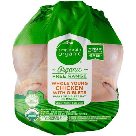 Simple Truth Organic™ Whole Fresh Chicken, 1 lb - Smith’s Food and Drug