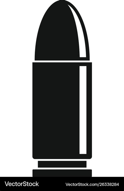 Bullet icon simple style Royalty Free Vector Image