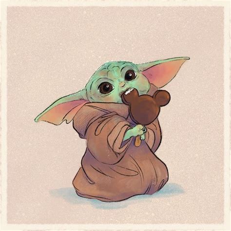 Baby Yoda Drawings Imagine The Child Enjoying Junk Food of All Kinds