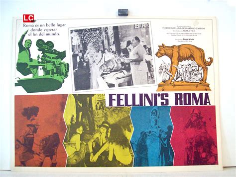 "FELLINI ROMA" MOVIE POSTER - "FELLINI'S ROMA" MOVIE POSTER