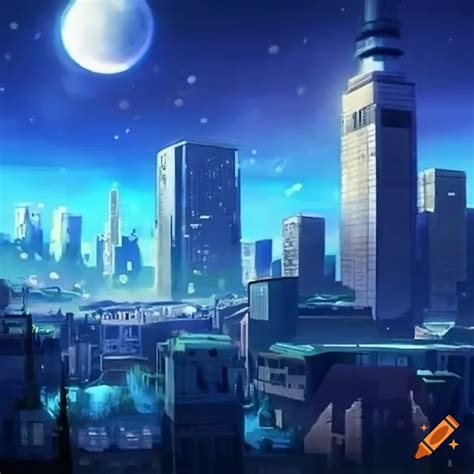 Anime city landscape, extreme detail, beautiful