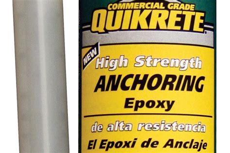 Quikrete + High Strength Anchoring Epoxy| Concrete Construction Magazine