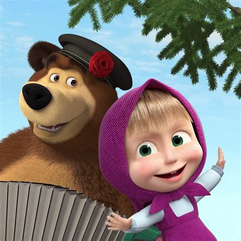 Famous Russian cartoon characters Masha and Bear - Monuments reveal