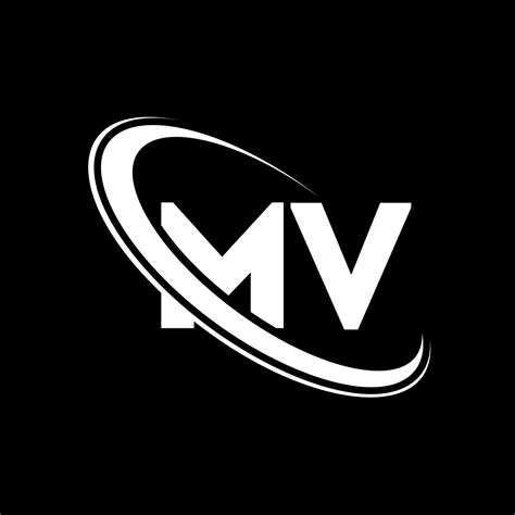 MV logo. M V design. White MV letter. MV letter logo design. Initial ...