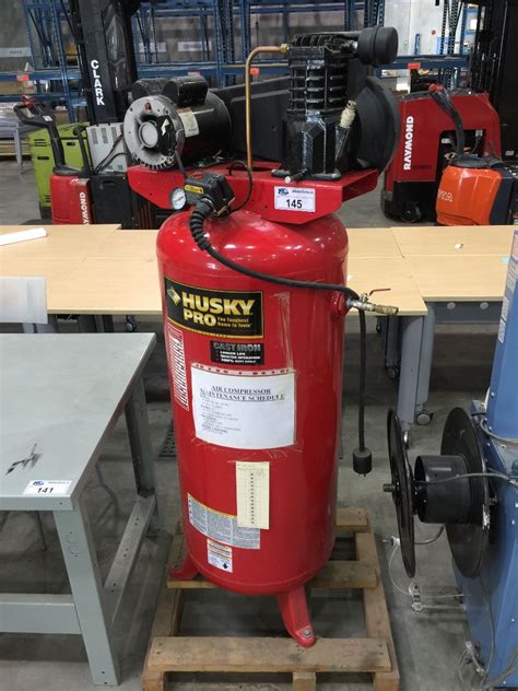 HUSKY PRO 5 HP UPRIGHT AIR COMPRESSOR W/ 60 GALLON TANK - Able Auctions