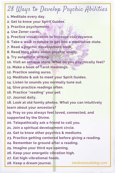 There are lots of ways to develop your psychic and mediumship abilities. Here’s a list of some ...