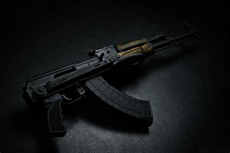 Ak 47 Wallpaper Black