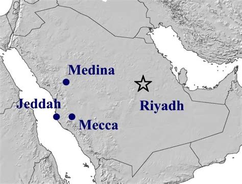 Mecca Map - Saudi Arabia