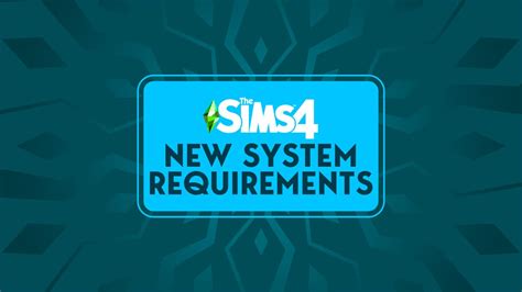 The Sims 4 has new System Requirements