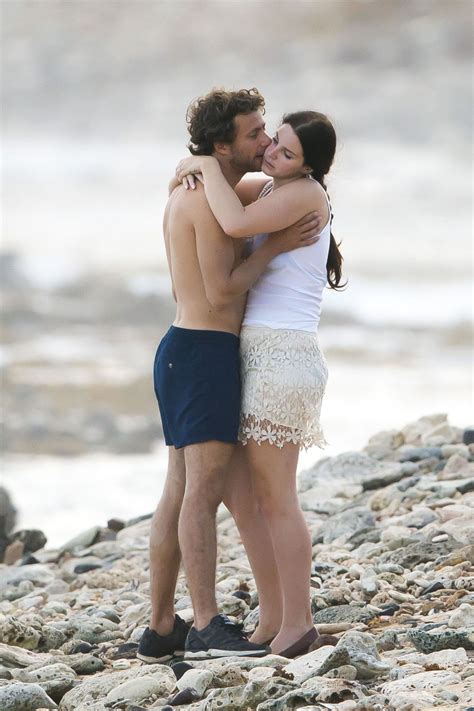 LANA DEL REY and Francesco Carrozzini Kissing on the Beach in St. Barts – HawtCelebs