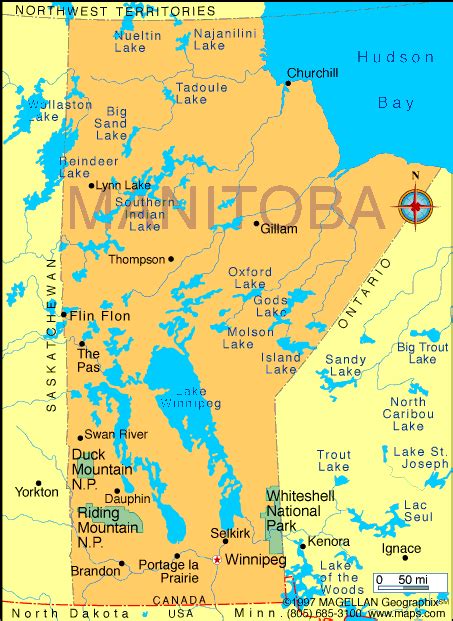 Map of Canada Regional City in the Wolrd: Manitoba Map Regional ...