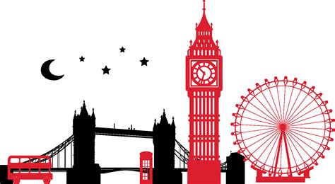 Wall decal Skyline City Vinyl group Sticker - london vector png download - 600*600 - Free ...