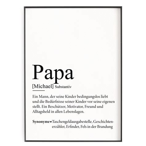 Papa Definition – vonHerzen Shop