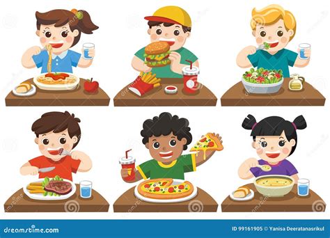 Clipart Eating Lunch