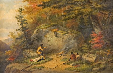 File:'Autumn in West Canada, Chippeway Indians', oil painting by Cornelius Krieghoff, 1865.jpg ...