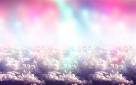 Rainbow Clouds Wallpaper - WallpaperSafari