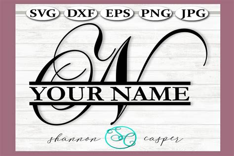 SVG Split Monogram Full Alphabet Set (291402) | Cut Files | Design Bundles