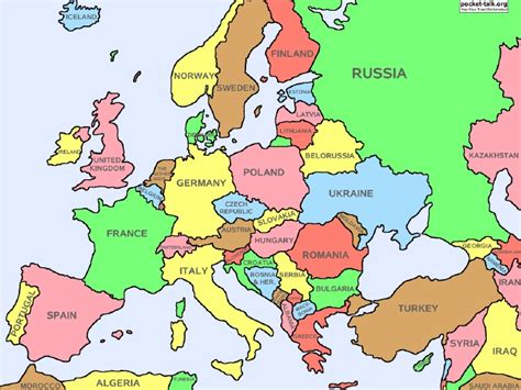 Europe Map Quiz Numbered