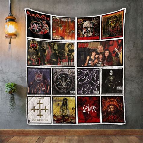 Slayer 2 Album Covers Quilt Blanket - Teeruto