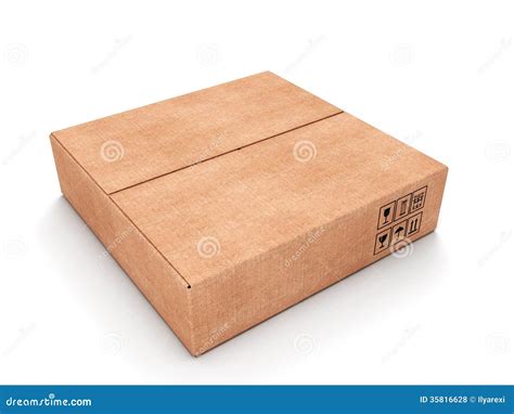 Rectangular Cardboard Box Royalty Free Stock Photos - Image: 35816628