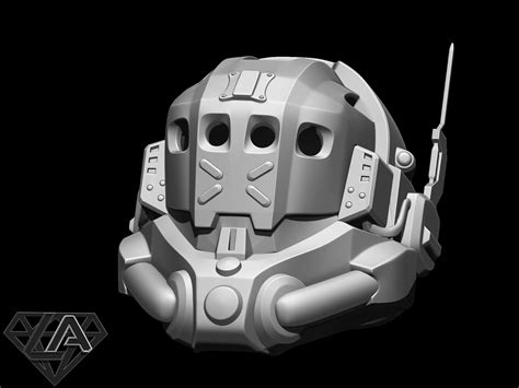 TitanFall 2 Pilot Sci Fi Helmet - 3D Model by LAfactorystore