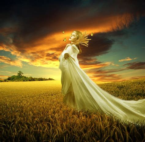 Demeter (Ceres) - Greek Goddess of Harvest, Fertility and Agriculture. | Greek Mythology ...