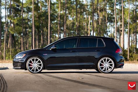 Black VW Golf GTI Slightly Reworked in the Front and at the Rear — CARiD.com Gallery