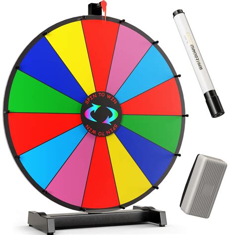 Buy 18 Inch Heavy Duty Spinning Prize Wheel - 14 Slots Color op ...